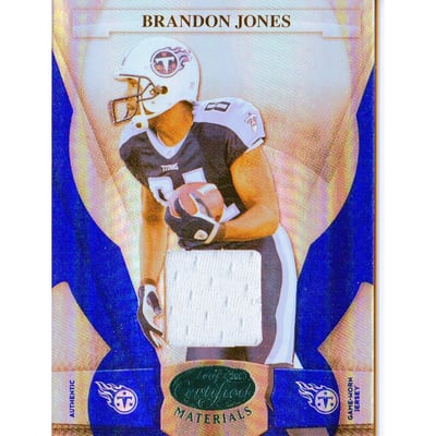 2008 Leaf Certified Materials Mirror Blue Materials #145 Brandon Jones