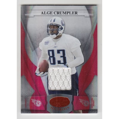 2008 Leaf Certified Materials Mirror Red Materials #144 Alge Crumpler