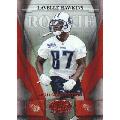 2008 Leaf Certified Materials Mirror Red #179 Lavelle Hawkins