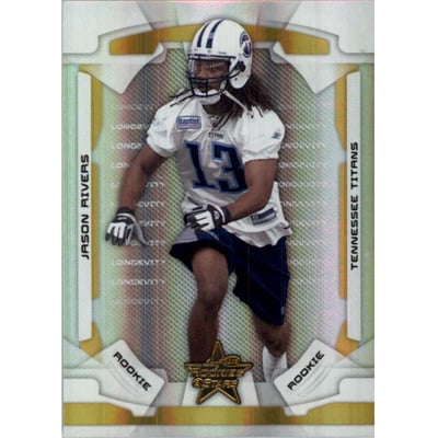 2008 Leaf Rookies and Stars Longevity Parallel Gold #143 Jason Rivers