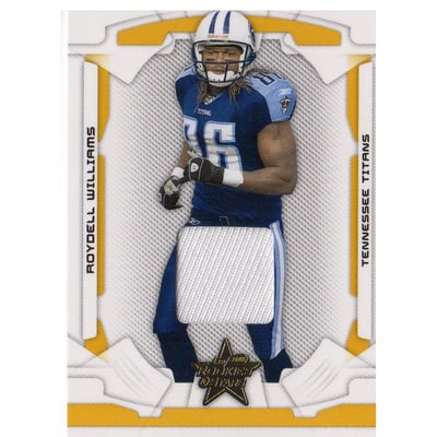 2008 Leaf Rookies and Stars Materials Gold #96 Roydell Williams