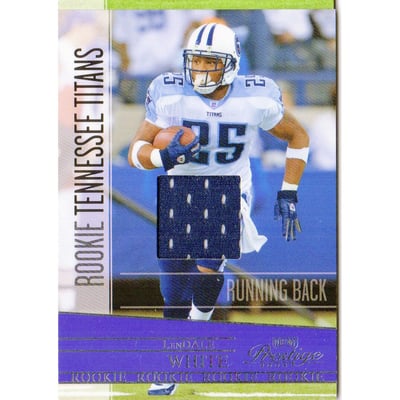 2008 Playoff Prestige Rookie Review Materials #215 LenDale White