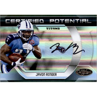 2009 Certified Certified Potential Autographs #9 Javon Ringer/25
