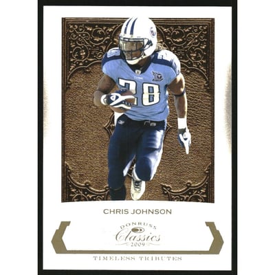2009 Donruss Classics Timeless Tributes Gold #94 Chris Johnson