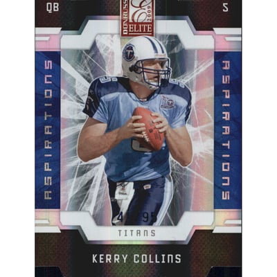 2009 Donruss Elite Aspirations #94 Kerry Collins/95
