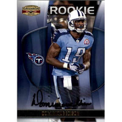 2009 Donruss Gridiron Gear Autographs Gold #141 Dominique Edison/250