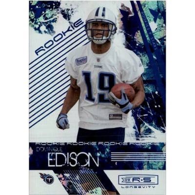 2009 Donruss Rookies and Stars Longevity Sapphire #147 Dominique Edison