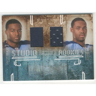 2009 Donruss Rookies and Stars Studio Rookies Combos Materials #7 Javon Ringer/Kenny Britt