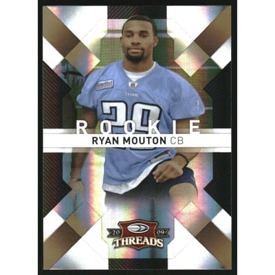 2009 Donruss Threads Gold Holofoil #186 Ryan Mouton