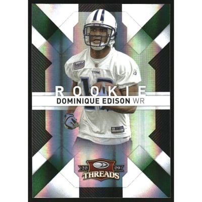 2009 Donruss Threads Retail Green #135 Dominique Edison