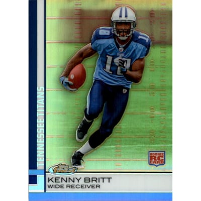 2009 Finest Gold Refractors 75 #91 Kenny Britt