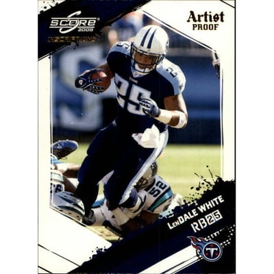 2009 Score Inscriptions Artist's Proof #287 LenDale White