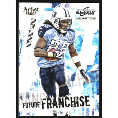 2009 Score Inscriptions Future Franchise Artist's Proof #3 Chris Johnson