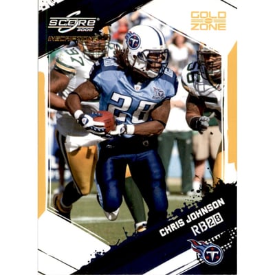 2009 Score Inscriptions Gold Zone #283 Chris Johnson
