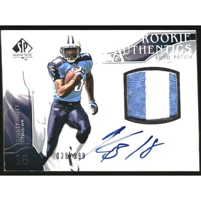 2009 SP Authentic #388 Kenny Britt JSY AU/999 RC