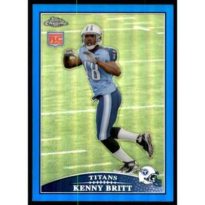 2009 Topps Chrome Blue Refractors #TC135 Kenny Britt