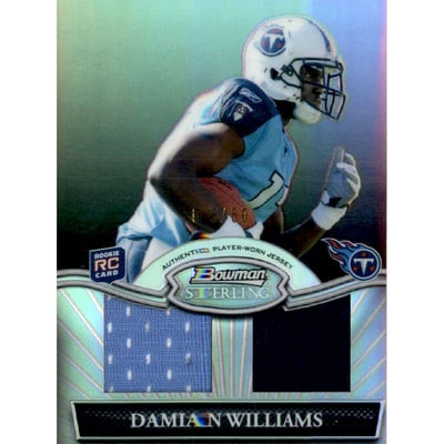 2010 Bowman Sterling Black Refractors #BSRDRDW Damian Williams JSY