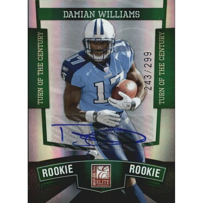 2010 Donruss Elite Turn of the Century Autographs #179 Damian Williams/299