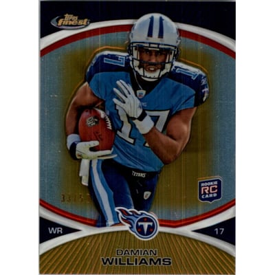 2010 Finest Gold Refractors #41 Damian Williams
