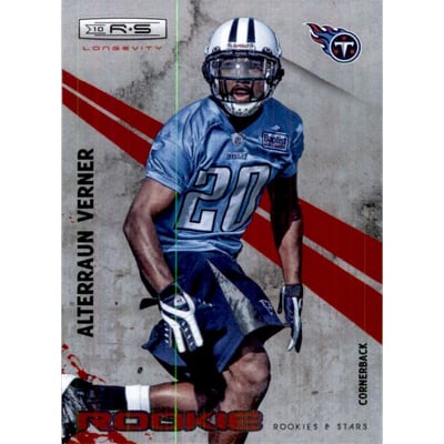 2010 Rookies and Stars Longevity Ruby #167 Alterraun Verner