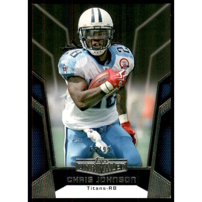 2010 Topps Unrivaled Black #75 Chris Johnson