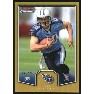2011 Bowman Chrome Rookie Preview Inserts Refractors #BCR17 Jake Locker