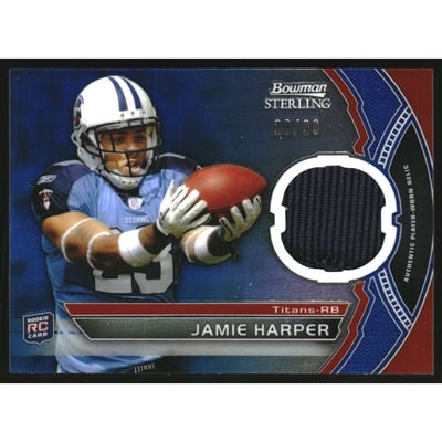 2011 Bowman Sterling Blue Refractors #BSRJH Jamie Harper JSY