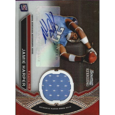 2011 Bowman Sterling #BSARJH Jamie Harper JSY AU