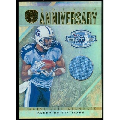 2011 Panini Gold Standard Golden Anniversary Materials #35 Kenny Britt/99