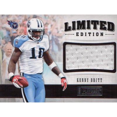 2011 Panini Playbook Limited Edition Materials #34 Kenny Britt