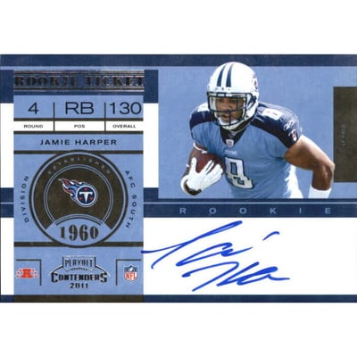 2011 Playoff Contenders #206B Jamie Harper no logo AU/250*