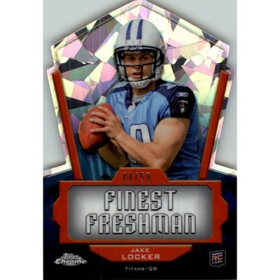 2011 Topps Chrome Finest Freshman Crystal Atomic Refractors #FFJL Jake Locker