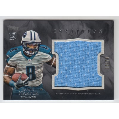 2011 Topps Inception Rookie Relics Jumbo Swatch Gray #JRJH Jamie Harper