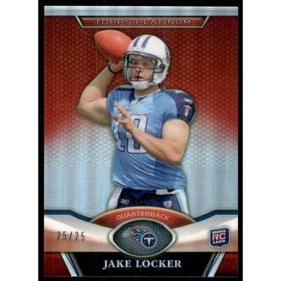2011 Topps Platinum Red #125 Jake Locker/25