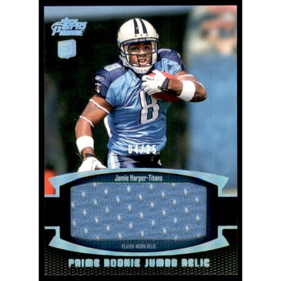 2011 Topps Prime Rookie Jumbo Relics Silver Holofoil #PRJJH Jamie Harper