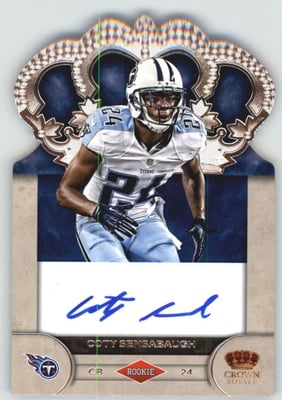 2012 Crown Royale Rookie Signatures #19 Coty Sensabaugh/245