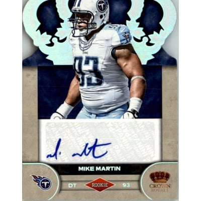 2012 Crown Royale Rookie Signatures Silver Holofoil #69 Mike Martin/149