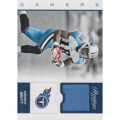 2012 Prestige Gamers Materials #7 Kenny Britt