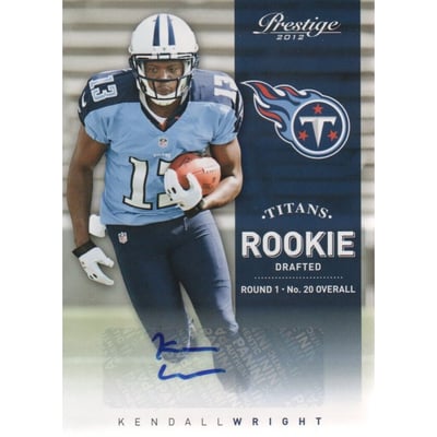 2012 Prestige Rookie Autographs #271A Kendall Wright/499