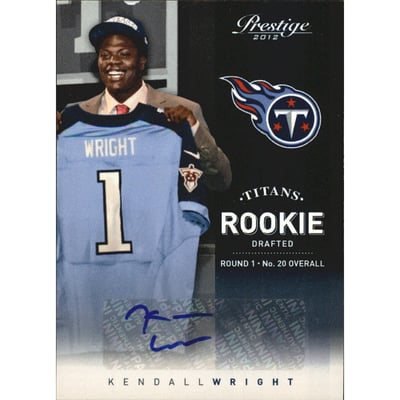 2012 Prestige Rookie Autographs #271B Kendall Wright Draft
