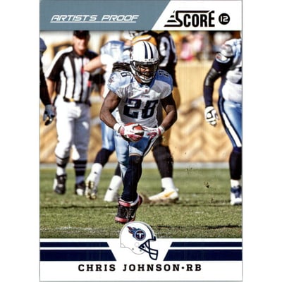 2012 Score Artist's Proof #207 Chris Johnson