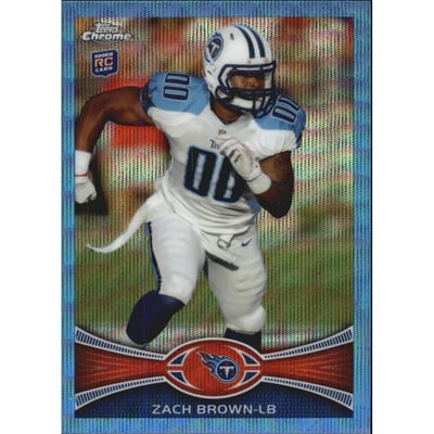 2012 Topps Chrome Blue Wave Refractors #BW152 Zach Brown