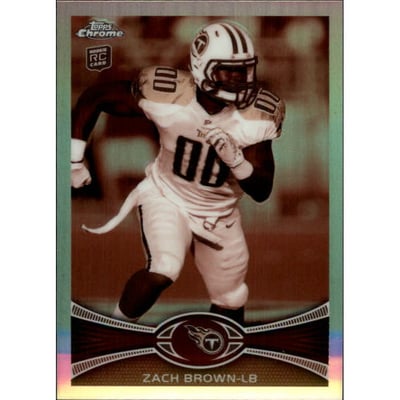 2012 Topps Chrome Sepia Refractors #152 Zach Brown