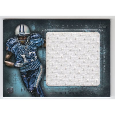 2012 Topps Inception Rookie Relics Jumbo Swatch Blue #JRKW Kendall Wright