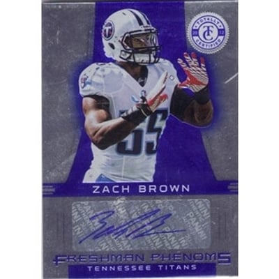 2012 Totally Certified Blue #178 Zach Brown AU/99