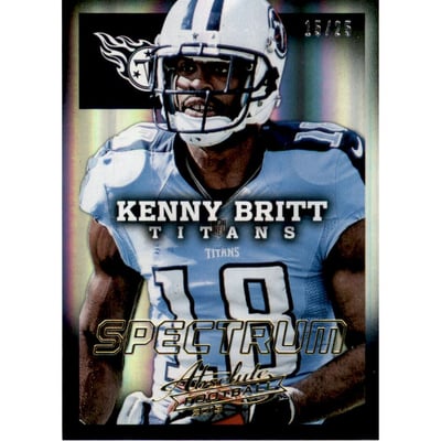2013 Absolute Spectrum Gold #96 Kenny Britt
