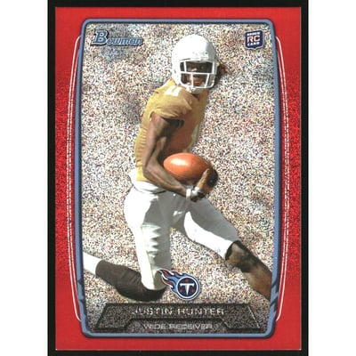 2013 Bowman Silver Ice Red #196 Justin Hunter