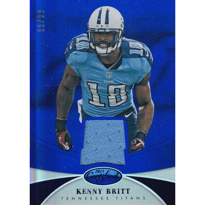 2013 Certified Mirror Blue Materials #54 Kenny Britt/99