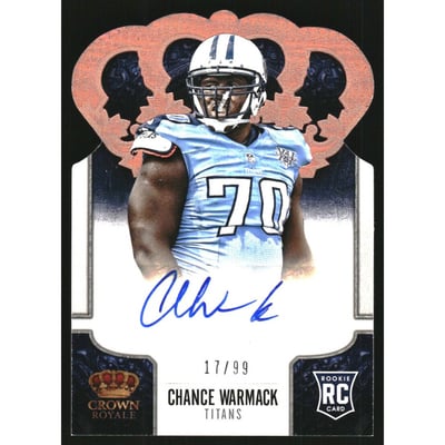 2013 Crown Royale Rookie Signatures Bronze Holofoil #116 Chance Warmack/99