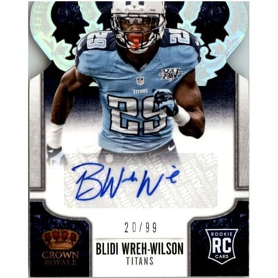 2013 Crown Royale Rookie Signatures Silver Holofoil #113 Blidi Wreh-Wilson